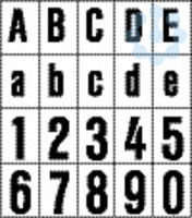 Beschriftung Buchstaben/Zahlen