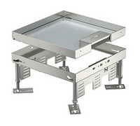 Nivellierbare Kassette für Kanaleinbau, Doppel- und Hohlboden